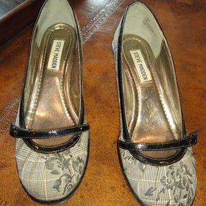 Steve Madden wedge loafers.